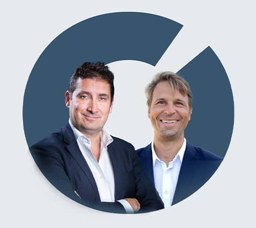 Leyton cofounders François Gouilliard and Olivier De Beauminy